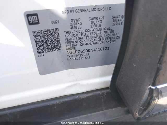 2022 Chevrolet Bolt EUV, VIN: 1G1FZ6S00N4110121