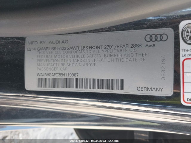 WAUWGAFC3EN119987 Audi A7 3.0 Premium Plus