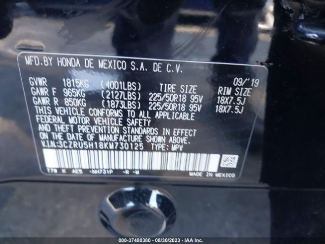 3CZRU5H18KM730125 Honda HR-V SPORT