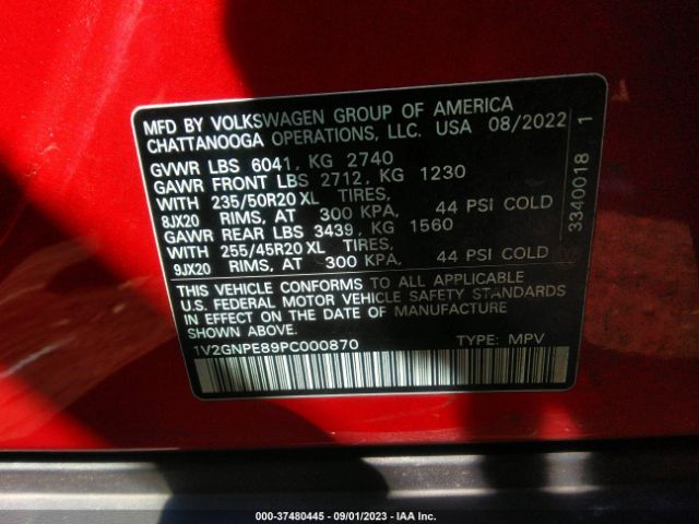 1V2GNPE89PC000870 Volkswagen ID.4 PRO S