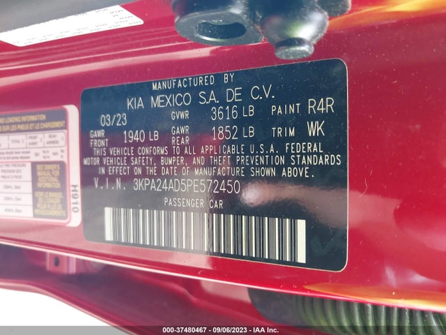 KIA RIO S 2023 3KPA24AD5PE572450 Image 9