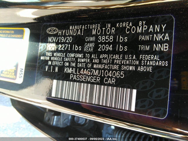 Hyundai ELANTRA SE 2021 KMHLL4AG7MU104065 Image 9