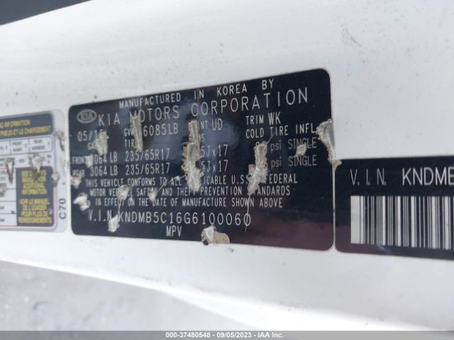 KNDMB5C16G6100060 KIA SEDONA LX