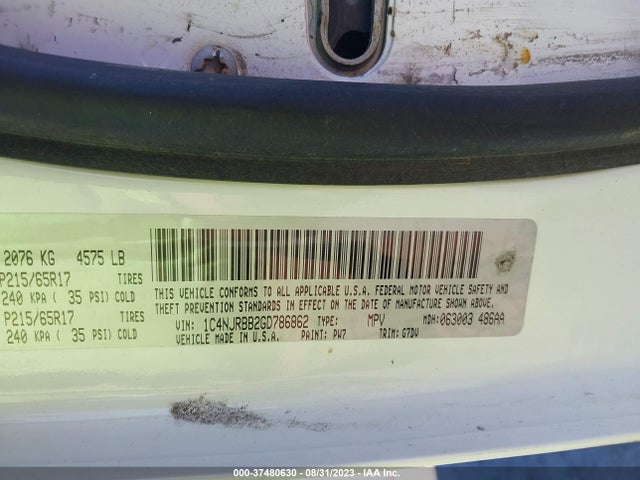 1C4NJRBB2GD786862 Jeep Patriot Sport Se