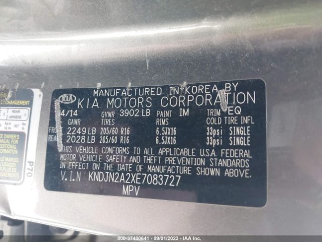 KNDJN2A2XE7083727 KIA Soul Base