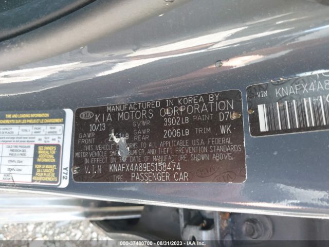 KNAFX4A89E5158474 KIA FORTE EX