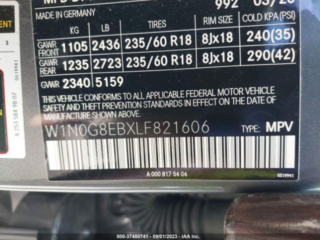 W1N0G8EBXLF821606 Mercedes-Benz Glc Glc 300