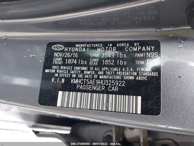 Hyundai ACCENT SE 2017 KMHCT5AE9HU325922 Image 16