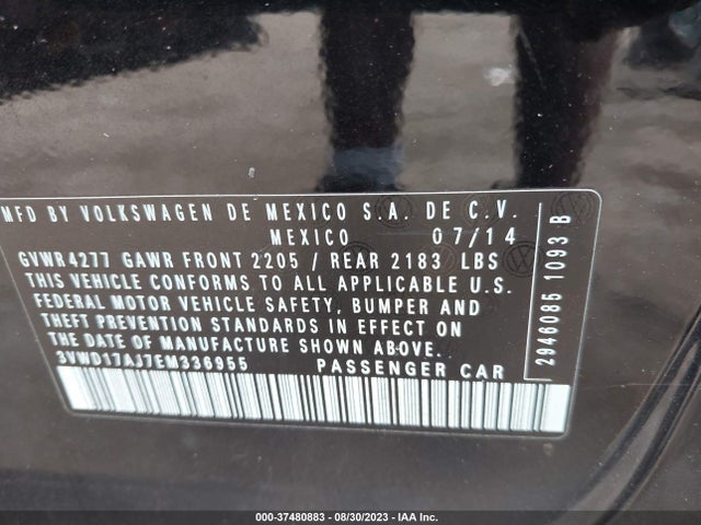 3VWD17AJ7EM336955 Volkswagen Jetta Sedan Se