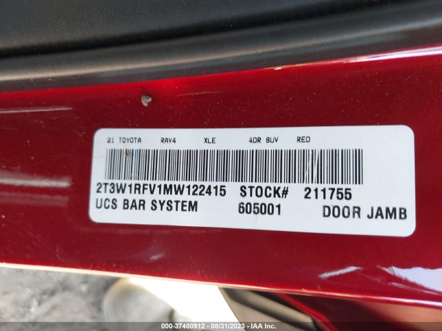 Toyota Rav4 Xle 2021 2T3W1RFV1MW122415 Image 9
