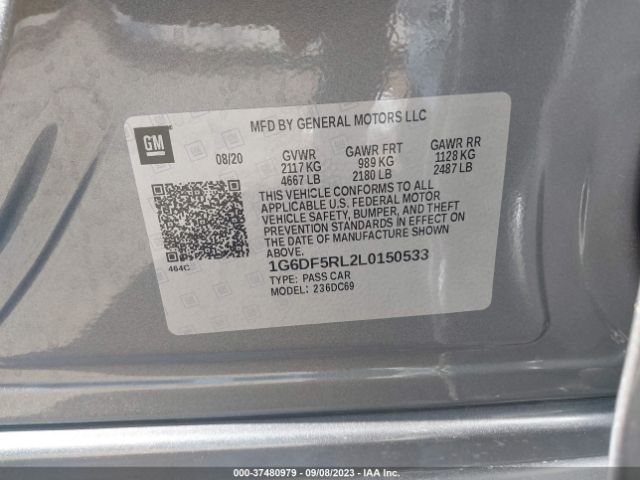 1G6DF5RL2L0150533 Cadillac Ct4 Premium Luxury