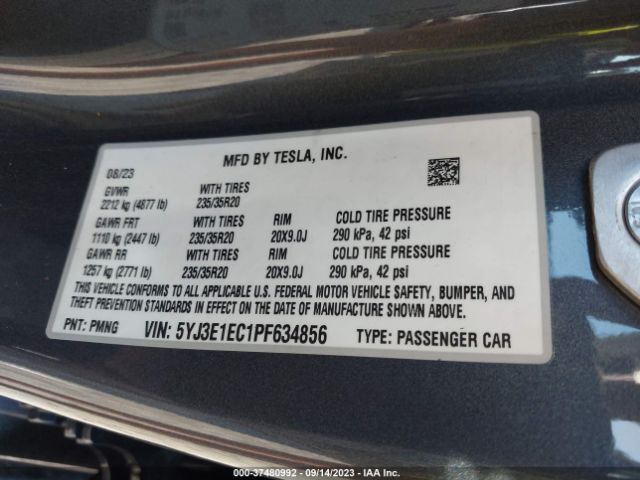5YJ3E1EC1PF634856 Tesla Model 3 Performance