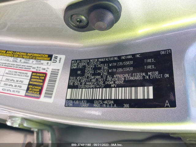 Toyota Highlander Limited/platinum 2021 5TDDZRBH8MS144137 Image 16