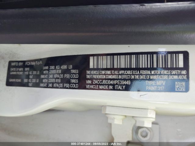 ZACCJBDB4HPE39449 Jeep Renegade Limited