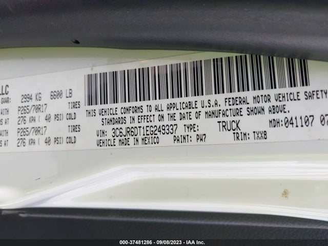 3C6JR6DT1EG249337 RAM 1500 Tradesman