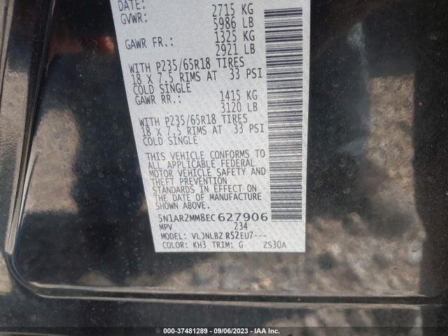 Nissan Pathfinder S 2014 5N1AR2MM8EC627906 Image 9