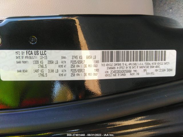 2C4RDGBGXGR256080 Dodge Grand Caravan American Value Pkg