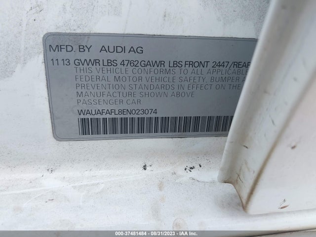 WAUAFAFL8EN023074 Audi A4 PREMIUM