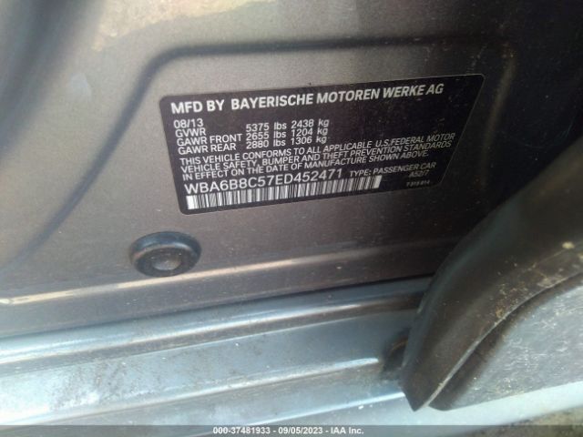 WBA6B8C57ED452471 BMW 6 Series 640i Xdrive