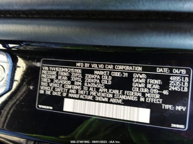 2019 VOLVO XC40 YV4162UM1K2151106 Photo 8