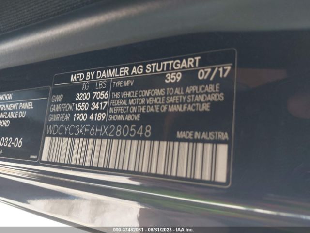 WDCYC3KF6HX280548 Mercedes-Benz G-class G 550