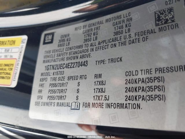 1GTN2UEC4EZ270443 GMC Sierra 1500 Sle