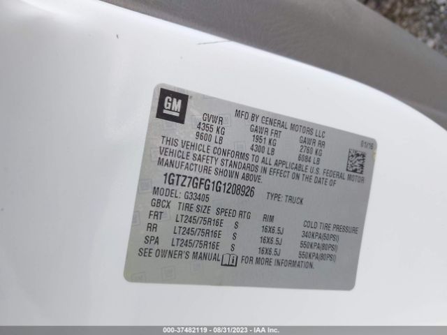 1GTZ7GFG1G1208926 GMC SAVANA CARGO VAN