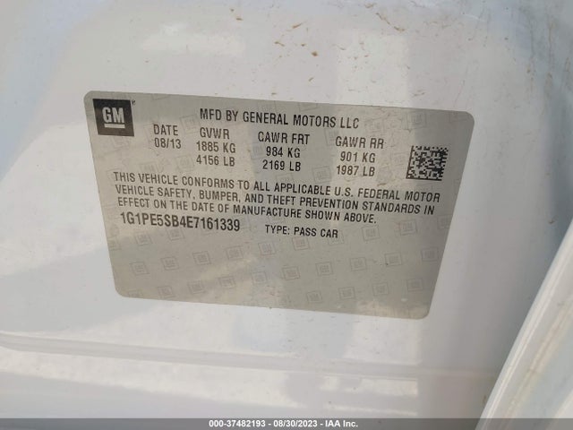 Chevrolet Cruze 2lt 2014 1G1PE5SB4E7161339 Image 9