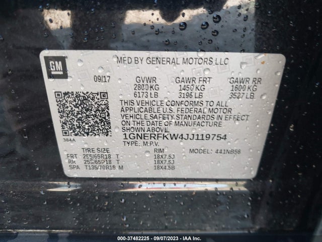 Chevrolet Traverse Ls 2018 1GNERFKW4JJ119754 Image 9