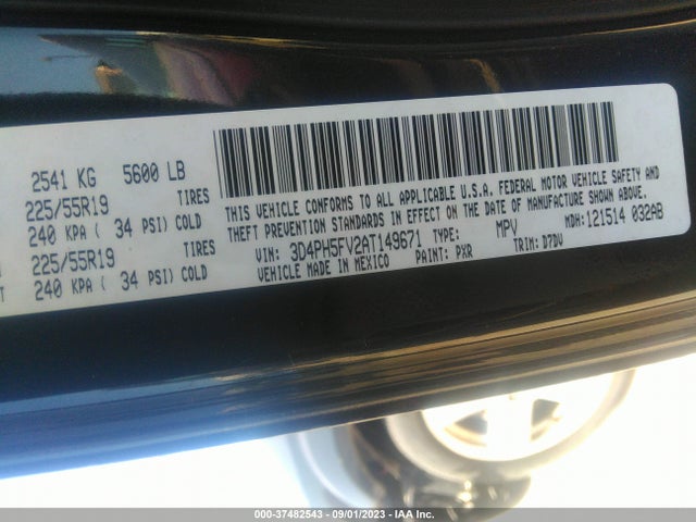 2010 DODGE JOURNEY SXT VIN: 3D4PH5FV2AT149671