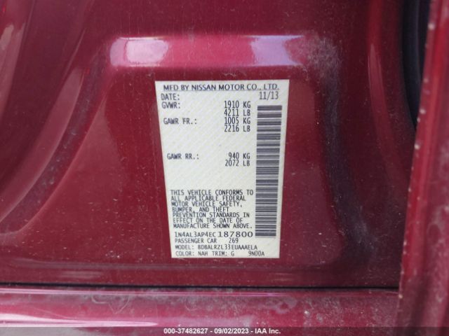 1N4AL3AP4EC187800 Nissan Altima 2.5 S