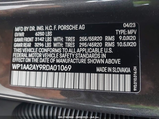 2024 Porsche Cayenne, VIN: WP1AA2AY9RDA01069
