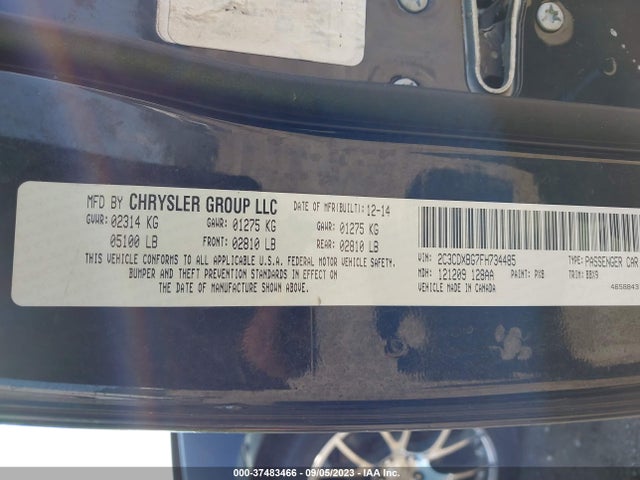 Dodge Charger Se 2015 2C3CDXBG7FH734485 Image 9