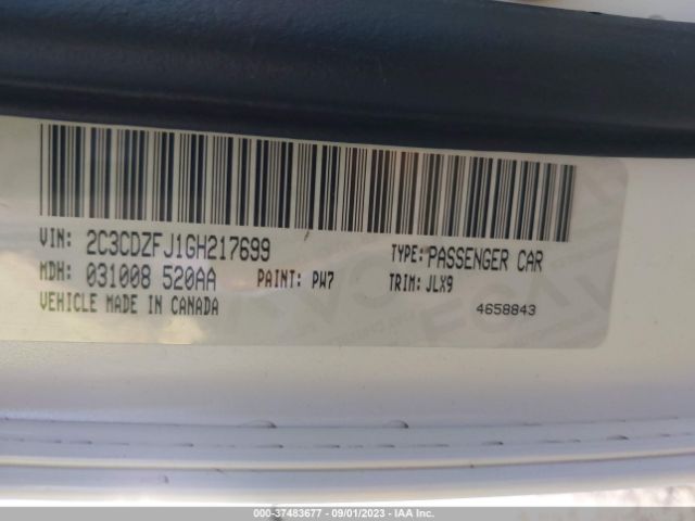 2C3CDZFJ1GH217699 Dodge Challenger R/t Scat Pack
