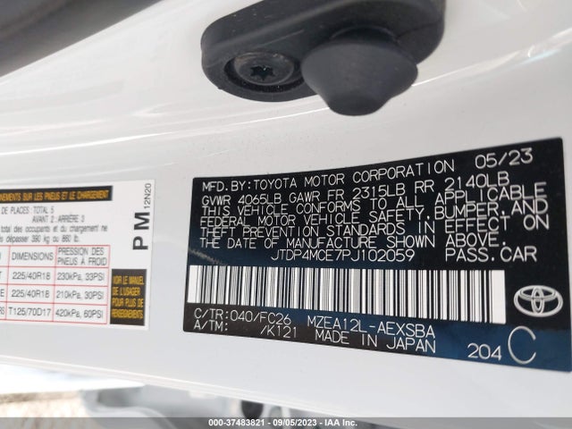 Toyota COROLLA SE 2023 JTDP4MCE7PJ102059 Image 16
