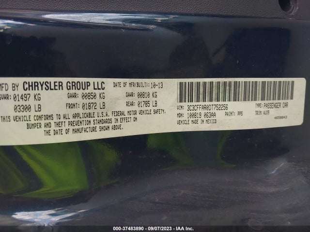 2013 FIAT 500 3C3CFFAR0DT752256 Photo 8