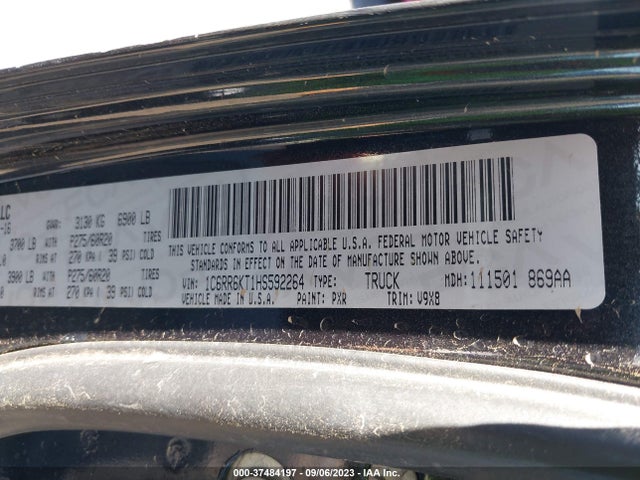 1C6RR6KT1HS592264 RAM 1500 Express