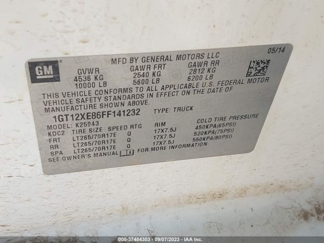 1GT12XE86FF141232 GMC SIERRA 2500HD