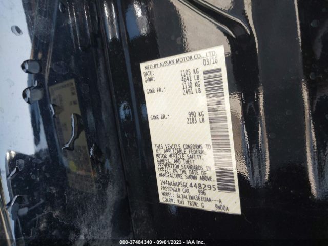 1N4AA6AP5GC448295 Nissan Maxima 3.5 Sr