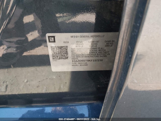 Chevrolet MALIBU LT 2019 1G1ZD5ST9KF157230 Image 9