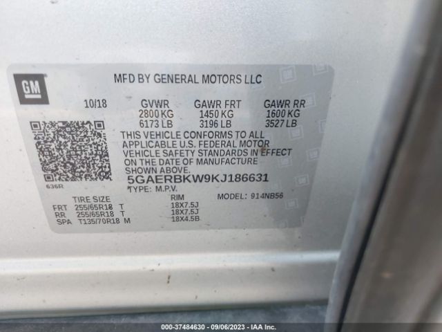 5GAERBKW9KJ186631 Buick Enclave Essence