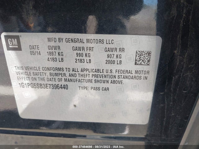 Chevrolet CRUZE LTZ 2014 1G1PG5SB3E7396440 Image 9