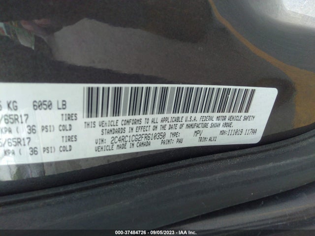 2C4RC1CG2FR610350 Chrysler Town & Country Touring-l