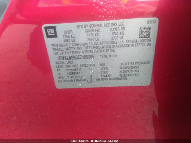 1GNALBEK3EZ105305 Chevrolet EQUINOX 1LT