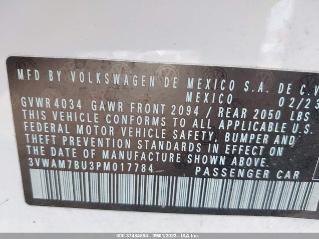 3VWAM7BU3PM017784 Volkswagen Jetta Sport
