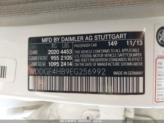 WDDGF4HB9EG256992 Mercedes-Benz C-class C 250