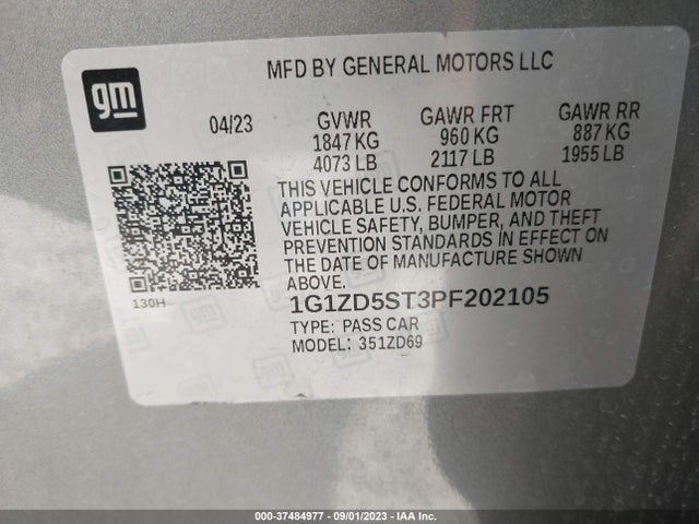 Chevrolet MALIBU LT 2023 1G1ZD5ST3PF202105 Image 9