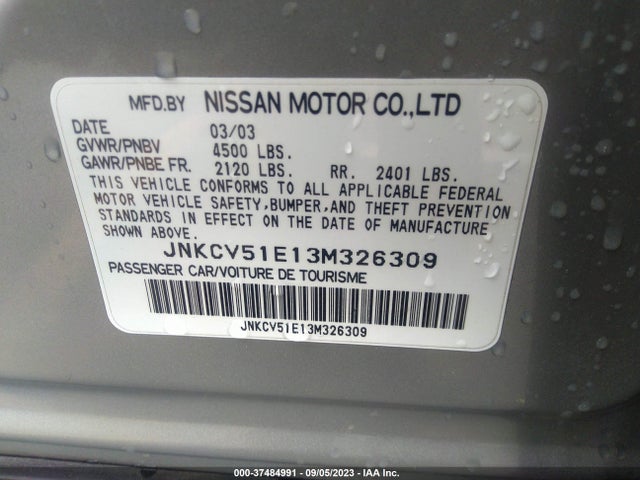2003 INFINITI G35 SEDAN JNKCV51E13M326309 Photo 8