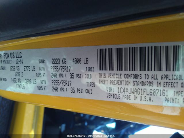 1C4AJWAG1FL607161 Jeep Wrangler Sport