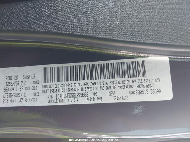1C4HJWFG5GL229886 Jeep Wrangler Unlimited Rubicon